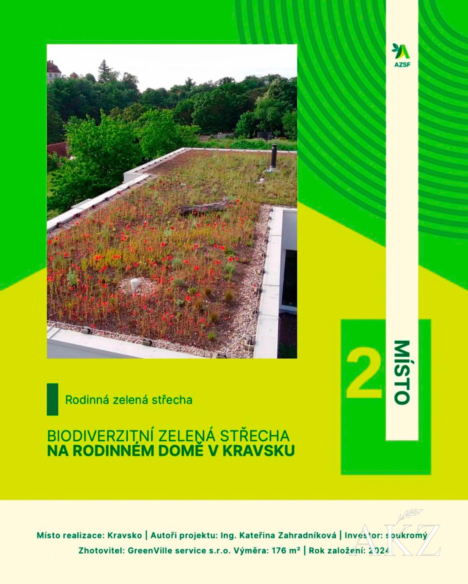 Biodiverzitní zelená střecha